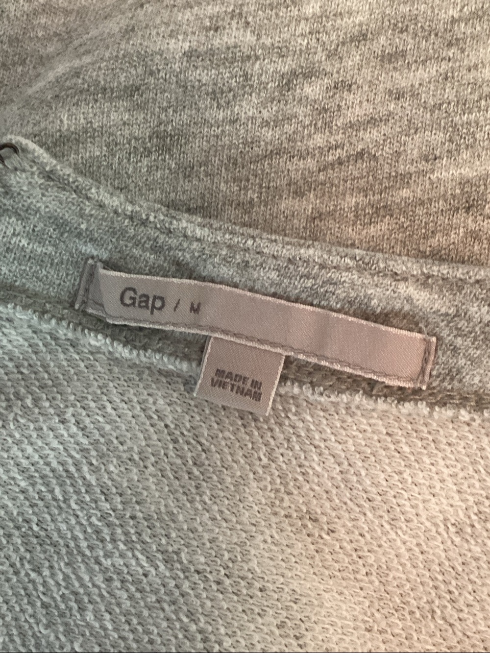 GAP Grey  Fleece Sweatshirt Dress - Picture 6 of 7